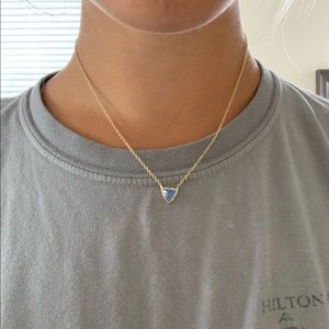 Kendra Scott Blue/Periwinkle and Gold Necklace